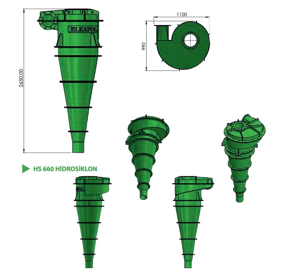 Hidrociclon HS 660 — desen Elkapol